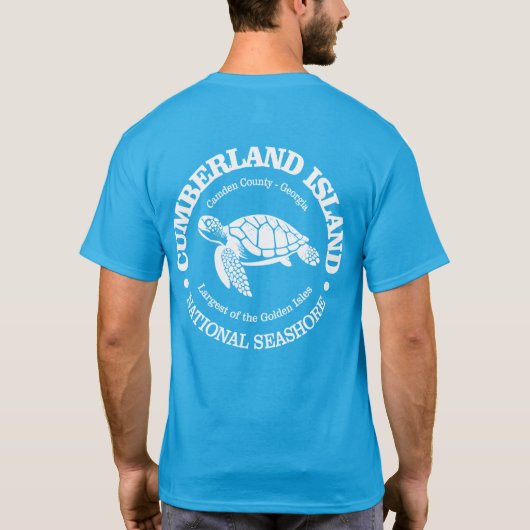 Cumberland Island (Meeresschildkröte) T-Shirt (Rückseite)