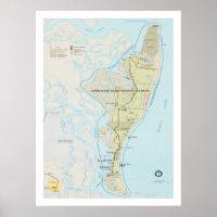 Cumberland Island National Seashore Map (1991)
