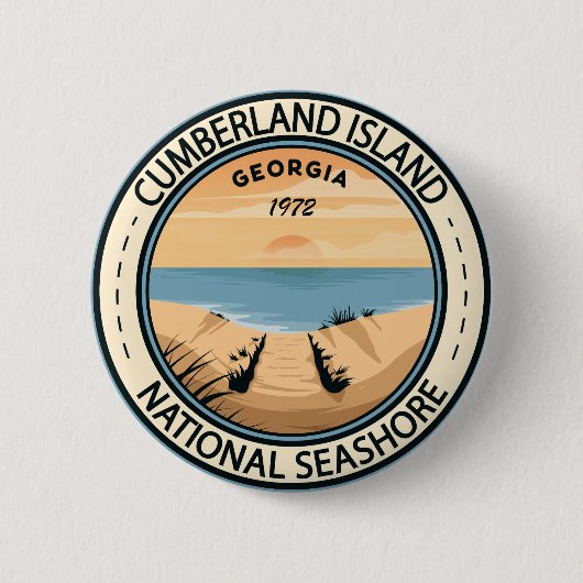 Cumberland Island National Seashway Georgia Abzeic Button (Vorderseite)
