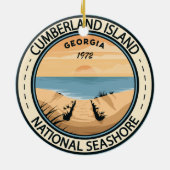 Cumberland Island National Seashway Georgia Abzeic Keramik Ornament (Hinten)