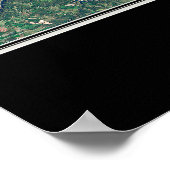 Cumberland Kentucky Satellite Poster Karte (Ecke)