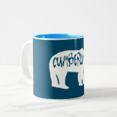Cumberland Maryland Bear Zweifarbige Tasse (Vorderseite Links)