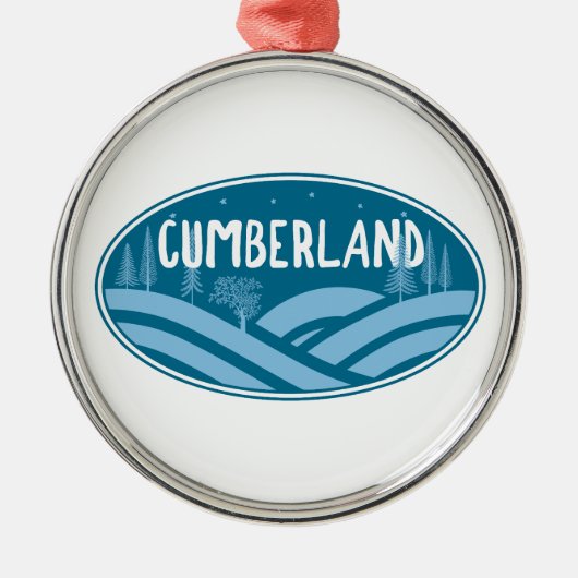 Cumberland Maryland Outdoors Ornament Aus Metall (Vorne)