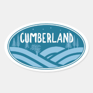Cumberland Maryland Outdoors Ovaler Aufkleber