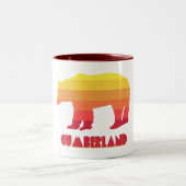 Cumberland Maryland Rainbow Bear Zweifarbige Tasse (Mittel)