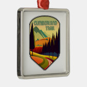 Cumberland Trail Tennessee Colors Ornament Aus Metall (Rechts)