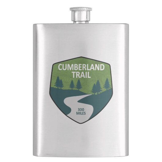 Cumberland Trail Tennessee Flachmann (Vorderseite)