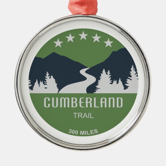 Cumberland Trail Tennessee Ornament Aus Metall (Vorne)