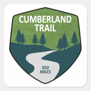 Cumberland Trail Tennessee Quadratischer Aufkleber