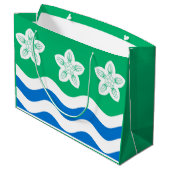 Cumberland (UK-Landkreis) Große Geschenktüte (Rückseite Schrägansicht)