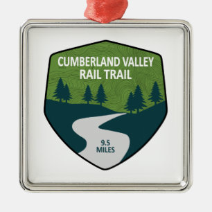 Cumberland Valley Rail Trail Ornament Aus Metall