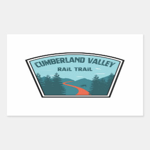 Cumberland Valley Rail Trail Rechteckiger Aufkleber
