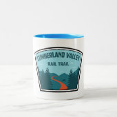 Cumberland Valley Rail Trail Zweifarbige Tasse (Mittel)