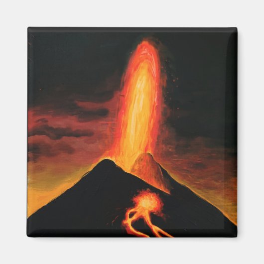 Cumbre Vieja Vulkan Magnet (Vorne)