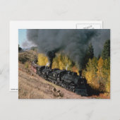 Cumbres and Toltec Railroad, Nr. 487 und Nr. 484m, Postkarte (Vorne/Hinten)