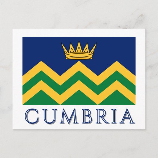 Cumbria-Flagge (ab 2025) Postkarte (Vorderseite)