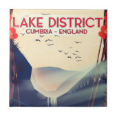Cumbria Vacacation poster Lake District Fliese (Vorderseite)