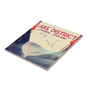 Cumbria Vacacation poster Lake District Fliese