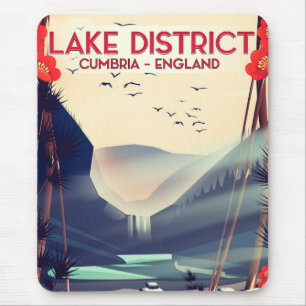 Cumbria Vacacation poster Lake District Mousepad