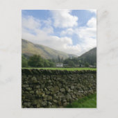 Cumbrian Dry Stone Wall in Howtown Postkarte (Vorderseite)
