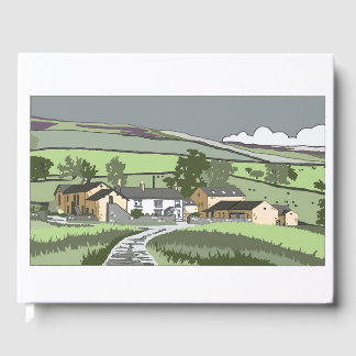 Cumbrian Farmhouse Guest Book Gästebuch