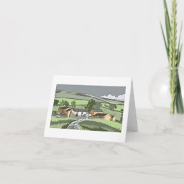 Cumbrian Farmhouse Note Card Feiertagskarte