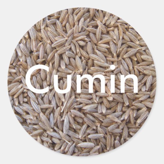 Cumin Runder Aufkleber (Vorderseite)