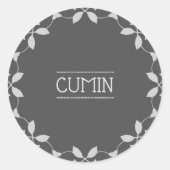 Cumin Spice Jar Aufkleber Labels (Vorderseite)