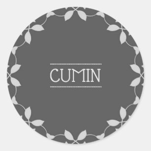 Cumin Spice Jar Aufkleber Labels