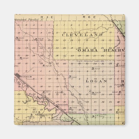 Cuming Landkreis, Nebraska Magnet (Vorne)