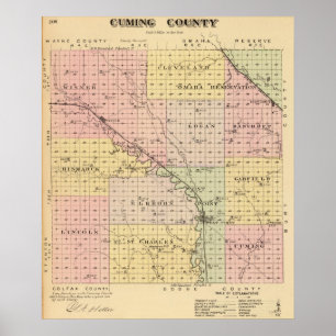 Cuming Landkreis, Nebraska Poster