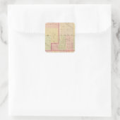 Cuming Landkreis, Nebraska Quadratischer Aufkleber (Tasche)