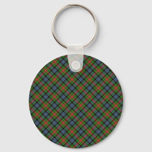 Cumming Clan Tartan Designed Print Schlüsselanhänger (Vorderseite)