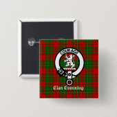 Cumming Crest Badge and Tartan Button (Vorne & Hinten)