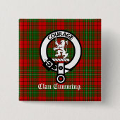 Cumming Crest Badge and Tartan Button (Vorderseite)
