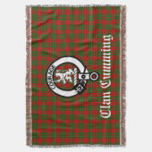 Cumming Crest Badge and Tartan Decke (Vorderseite Vertikal)