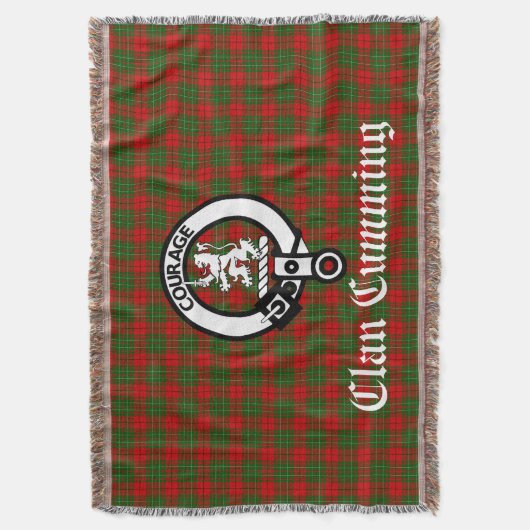 Cumming Crest Badge and Tartan Decke (Vorderseite Vertikal)