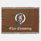 Cumming Crest Badge and Tartan Decke (Vorderseite)