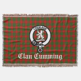 Cumming Crest Badge and Tartan Decke