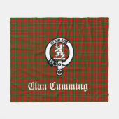 Cumming Crest Badge and Tartan Fleecedecke (Vorderseite (Horizontal))
