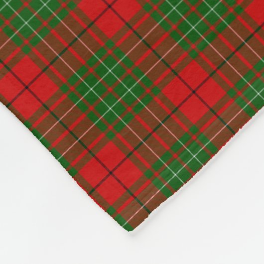 Cumming Crest Badge and Tartan Fleecedecke (Ecke)