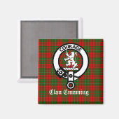 Cumming Crest Badge and Tartan Magnet (Vorderseite/Rückseite)