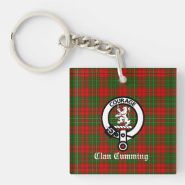 Cumming Crest Badge and Tartan Schlüsselanhänger