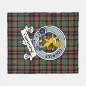 Cumming Jagd Ancient Clan Abzeichen Tartan Kariert Fleecedecke (Vorderseite (Horizontal))