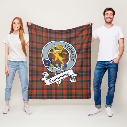 Cumming Jagd Wetter Clan Abzeichen Tartan Kariert Fleecedecke (Beispiel)