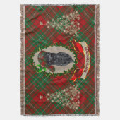 Cumming Scottie Dog Christmas Throw Blanket Decke (Vorderseite Vertikal)