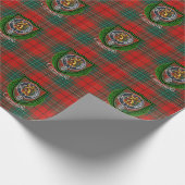 Cumming Scottish Clan Tartan & Crest Geschenkpapier (Ecke)