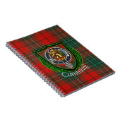 Cumming Scottish Clan Tartan & Crest Notizblock (Rechte Seite)