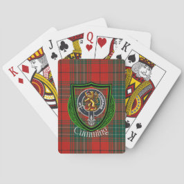 Cumming Scottish Clan Tartan & Crest Spielkarten