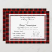 Cummingham Scottish Wedding Einladung (Vorne/Hinten)